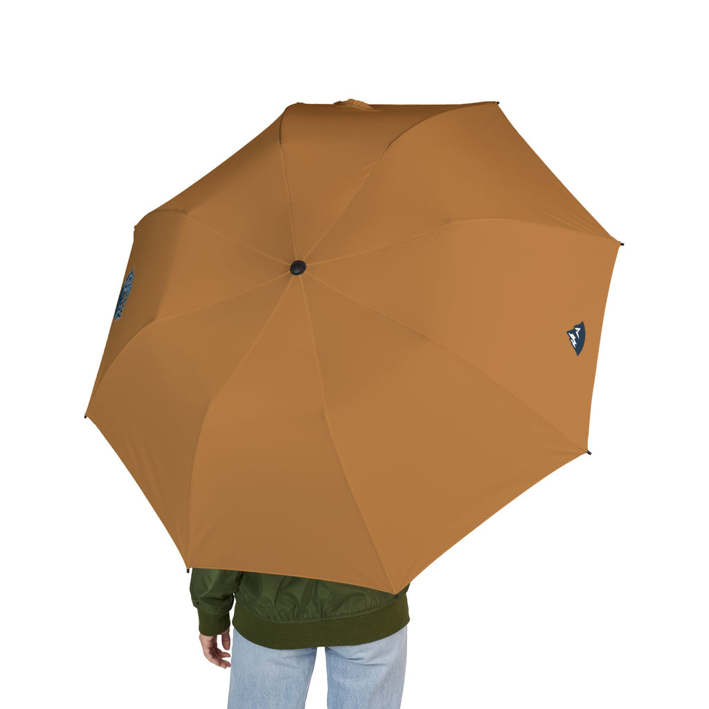 Umbrella — 'Follow Your Vibes' Semi‑Automatic Foldable Rain Umbrella