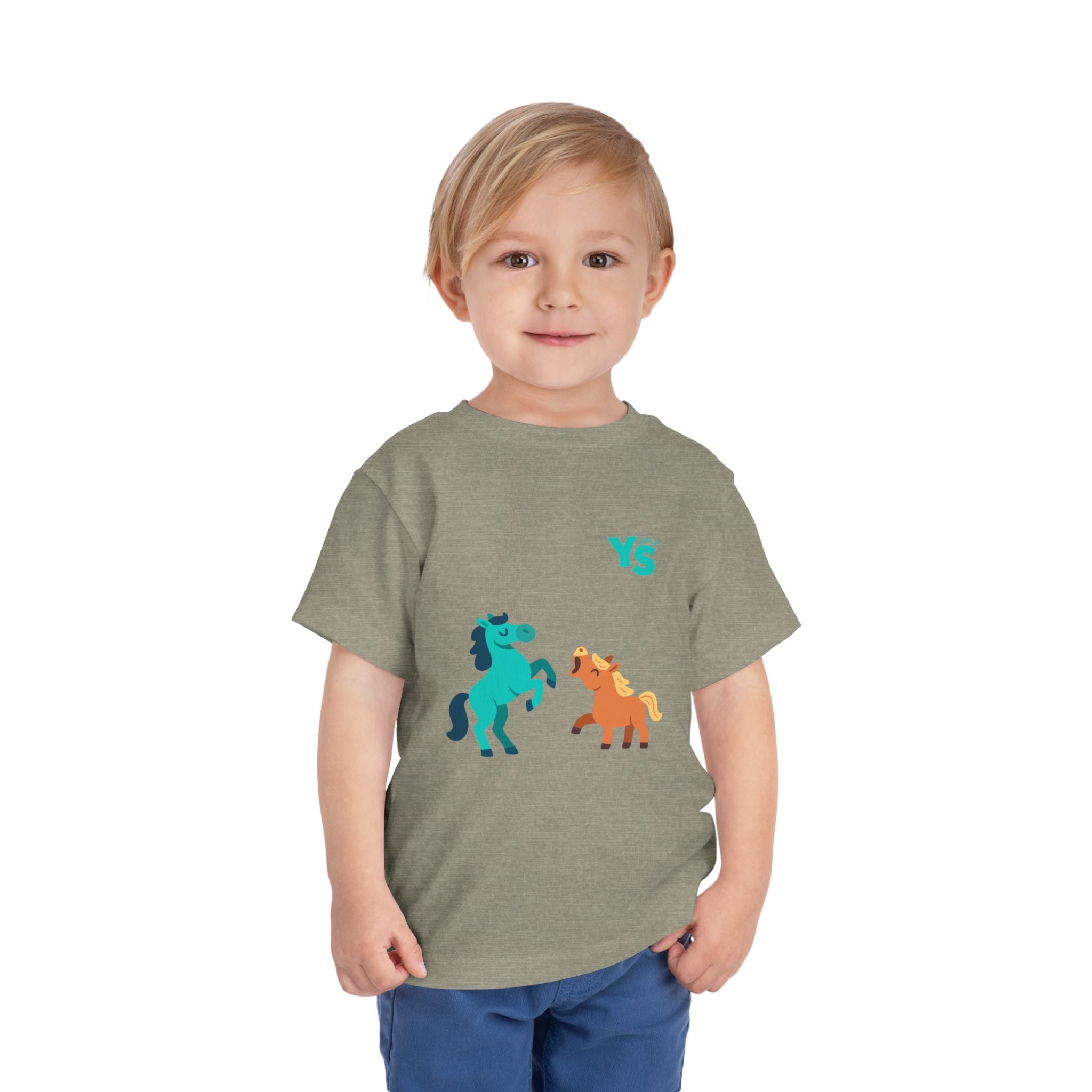 Toddler horse Tee — Playful Pony Pair Graphic