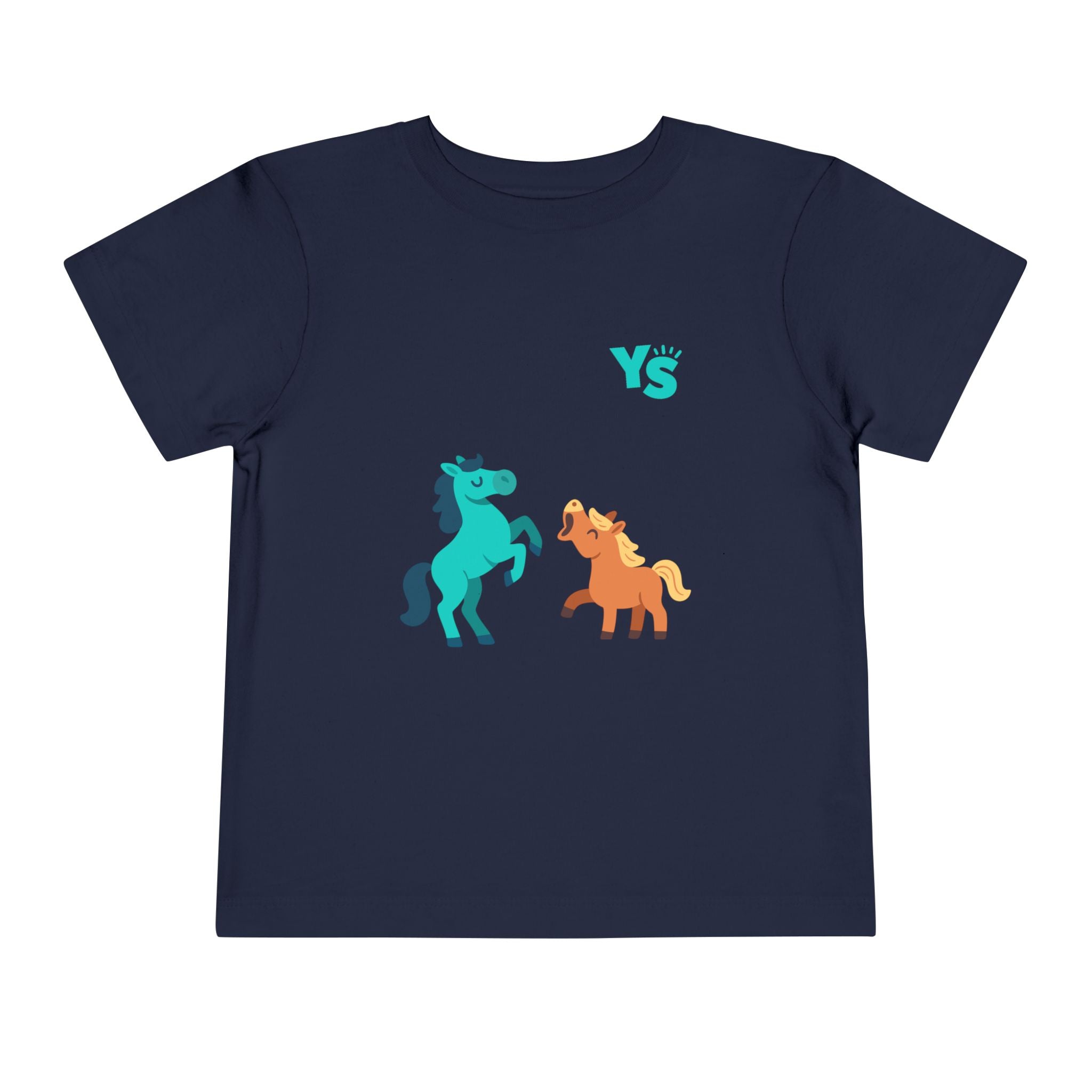 Toddler horse Tee — Playful Pony Pair Graphic