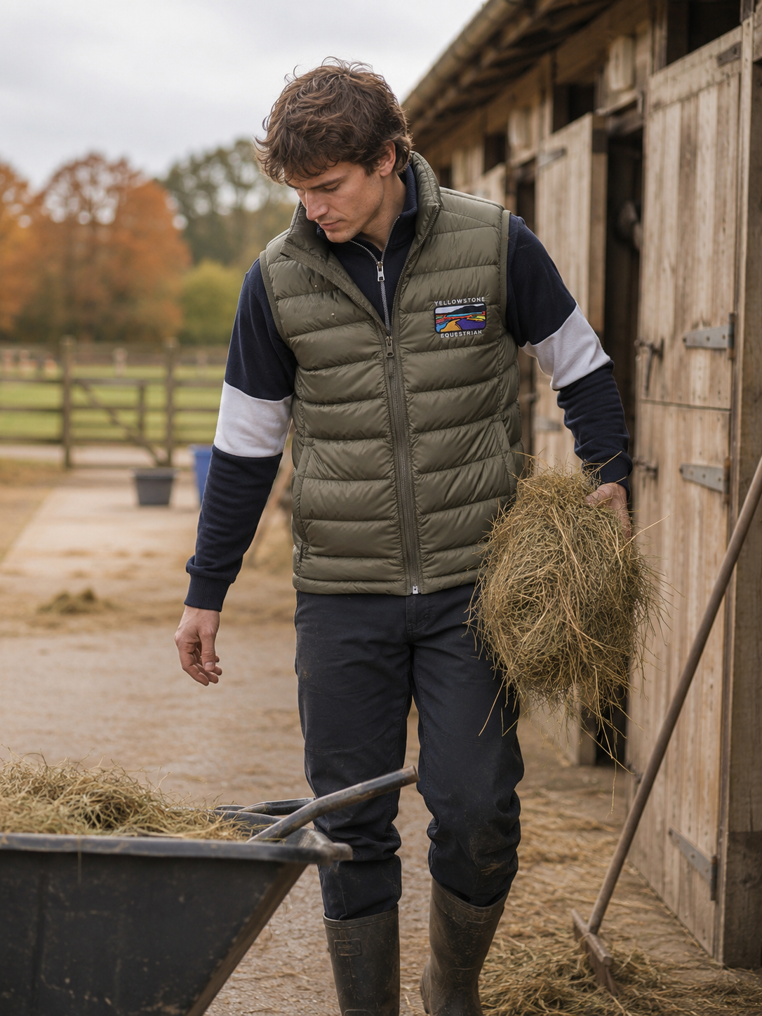 Unisex Padded Gilet Khaki