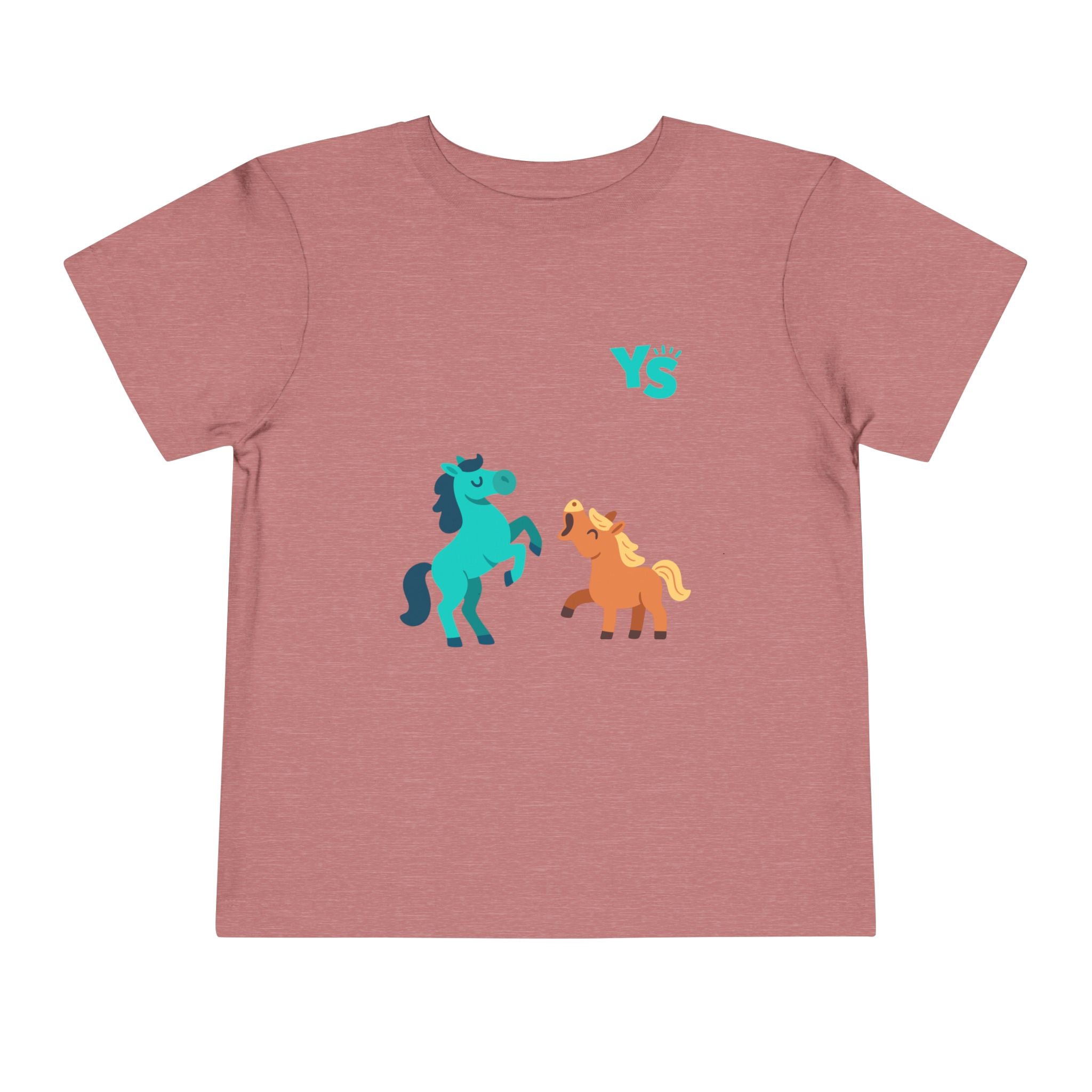 Toddler horse Tee — Playful Pony Pair Graphic