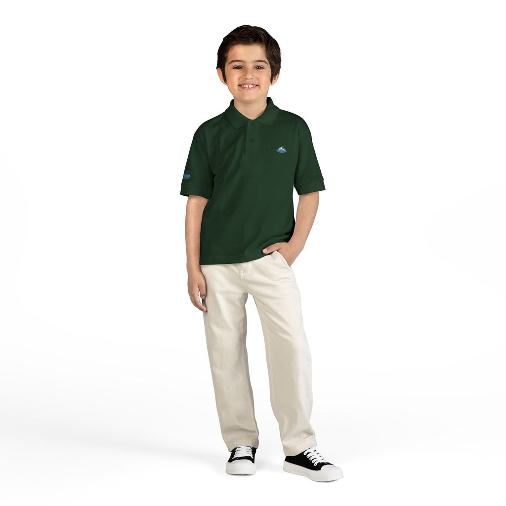 Youth Polo Shirt with Teal "YS" Logo — Kids Riding & Casual Polo