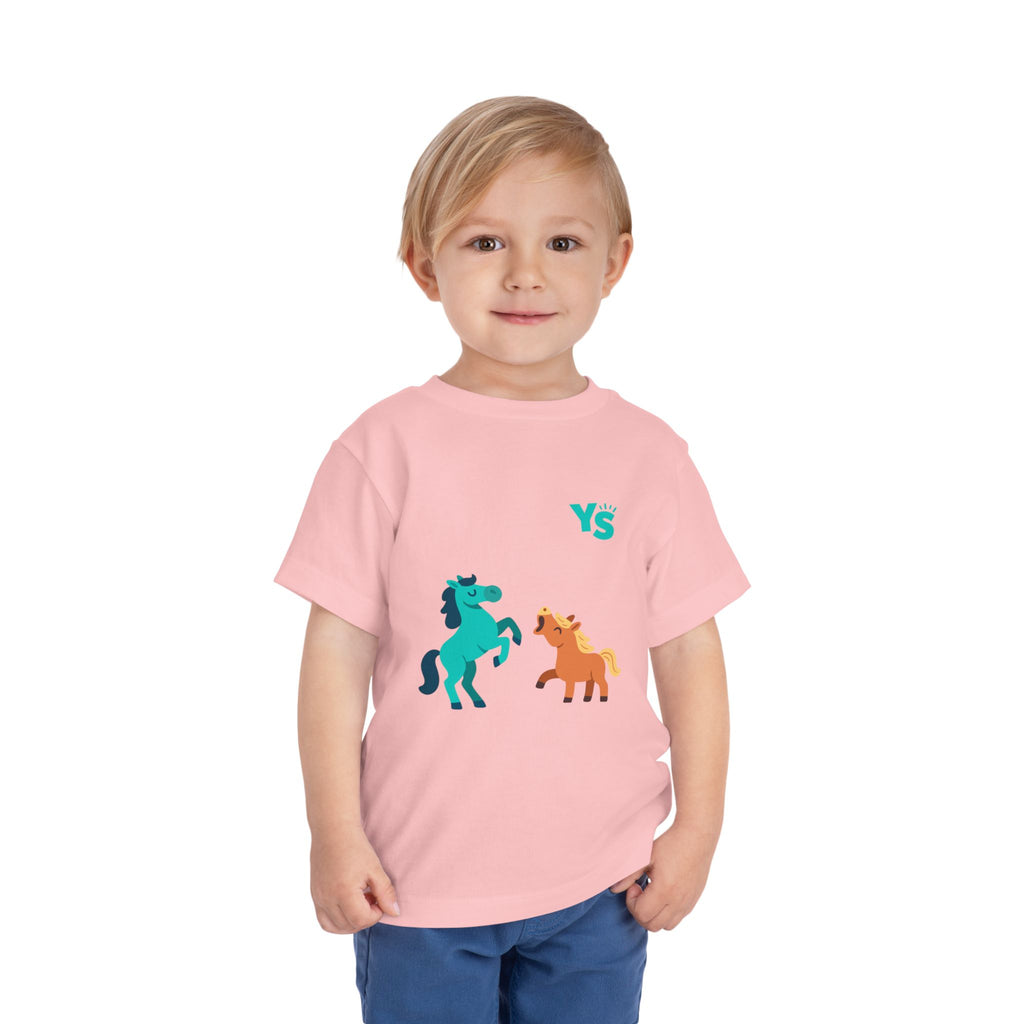 Toddler horse Tee — Playful Pony Pair Graphic
