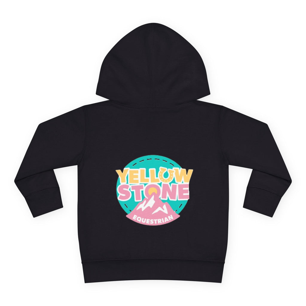 Toddler Hoodie — 'Yellow Stone Equestrian' Logo Pullover (Kids Fleece)
