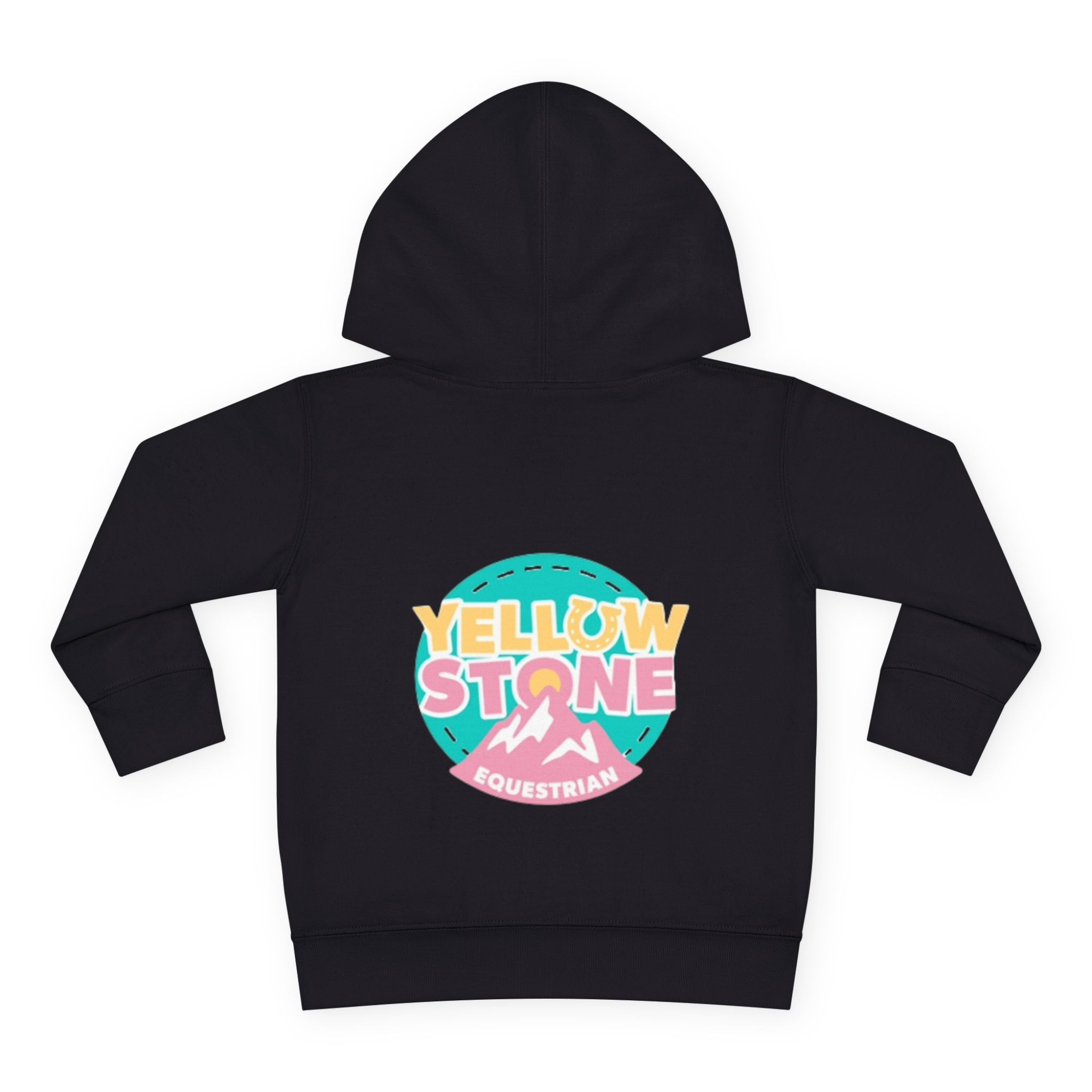 Toddler Hoodie — 'Yellow Stone Equestrian' Logo Pullover (Kids Fleece)