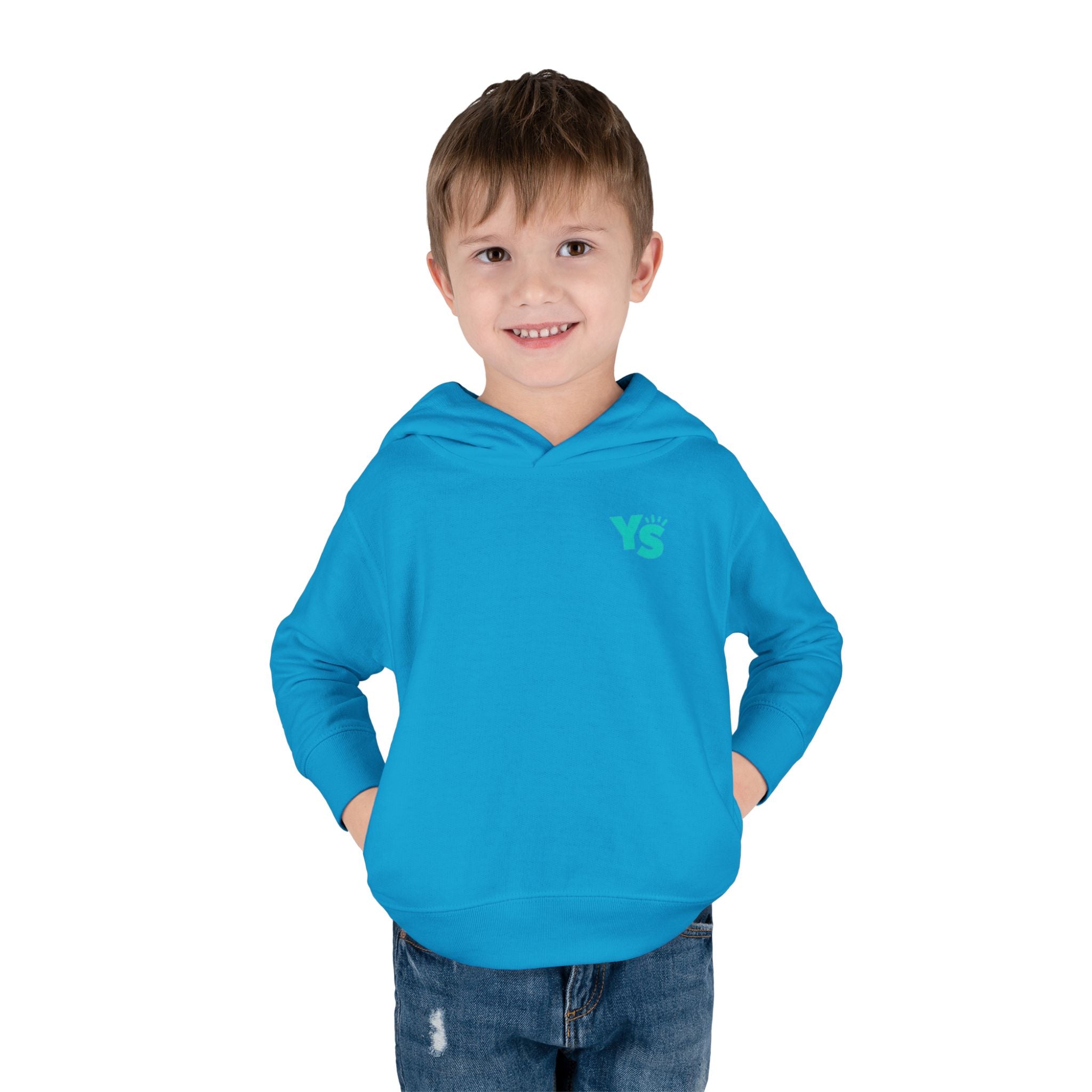 Toddler Hoodie — 'Yellow Stone Equestrian' Logo Pullover (Kids Fleece)