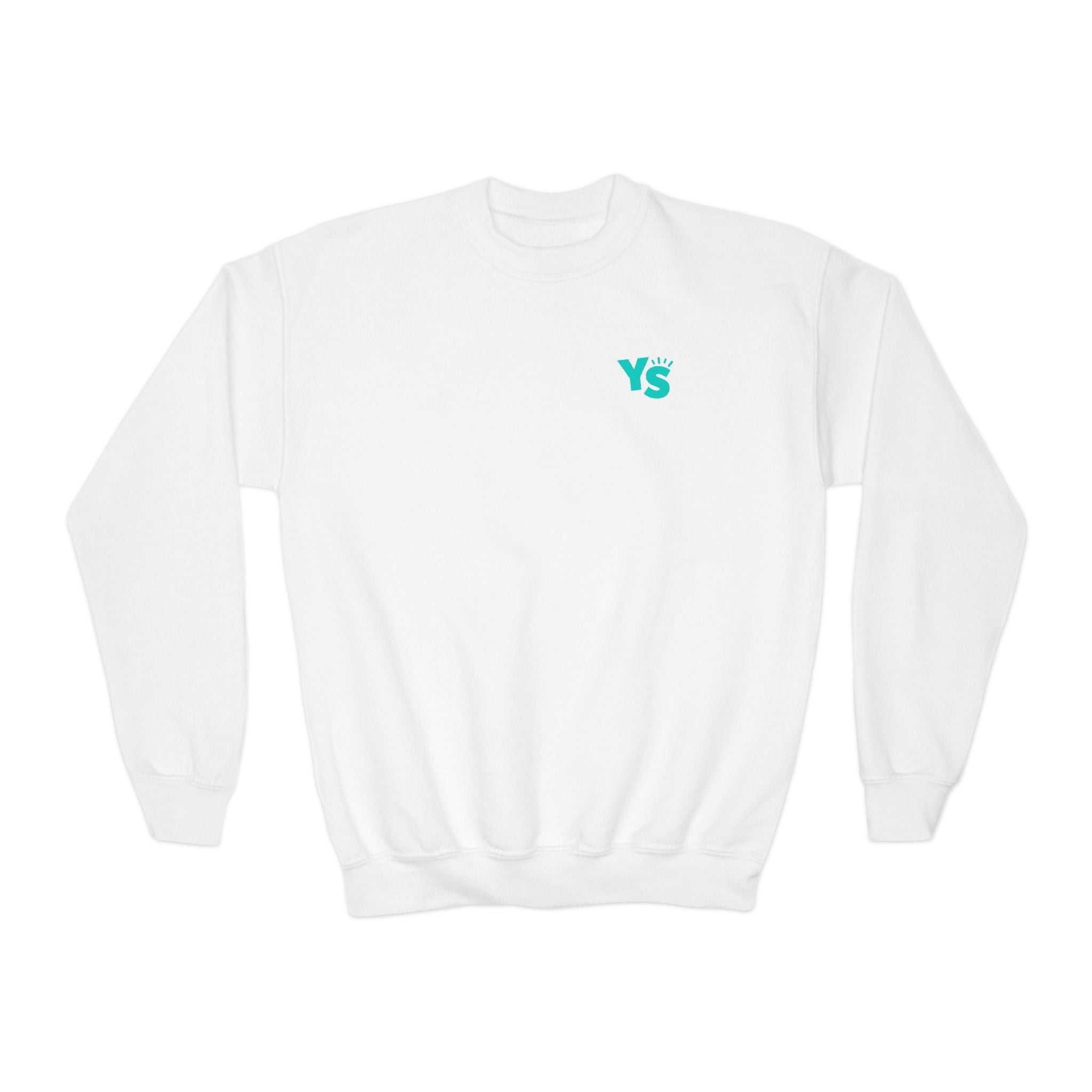 Youth Crewneck Sweatshirt — Yellowstone Equestrian Logo Crewneck (Pastel Retro Mountain Design)