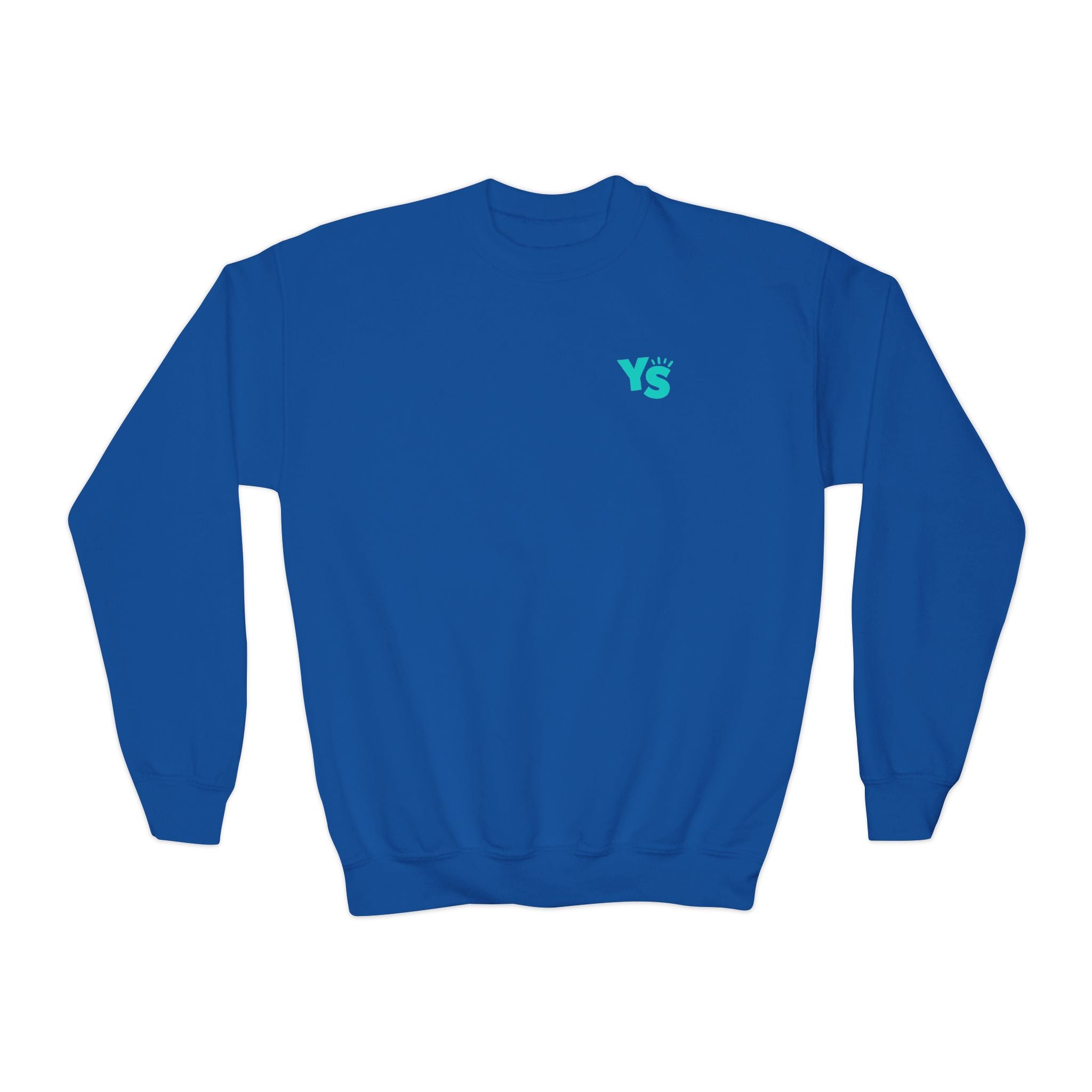 Youth Crewneck Sweatshirt — Yellowstone Equestrian Logo Crewneck (Pastel Retro Mountain Design)