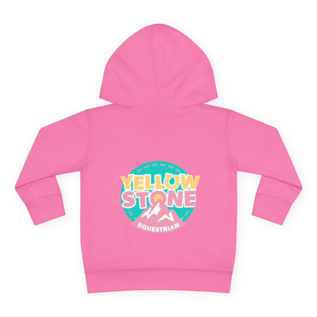 Toddler Hoodie — 'Yellow Stone Equestrian' Logo Pullover (Kids Fleece)