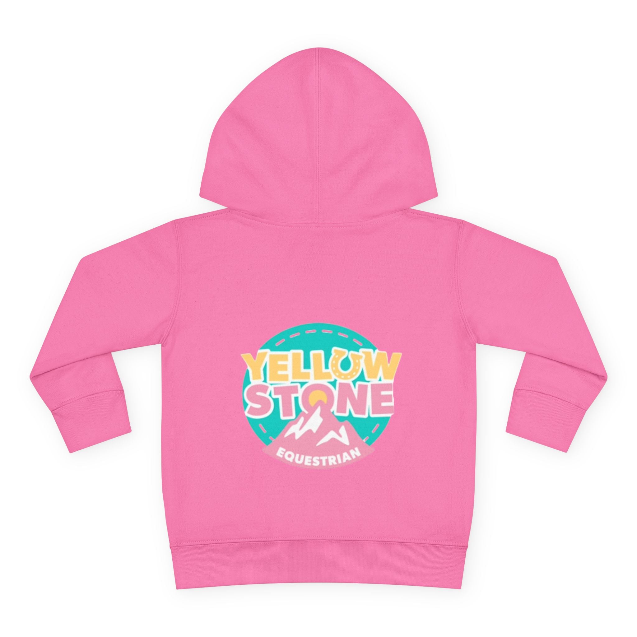 Toddler Hoodie — 'Yellow Stone Equestrian' Logo Pullover (Kids Fleece)