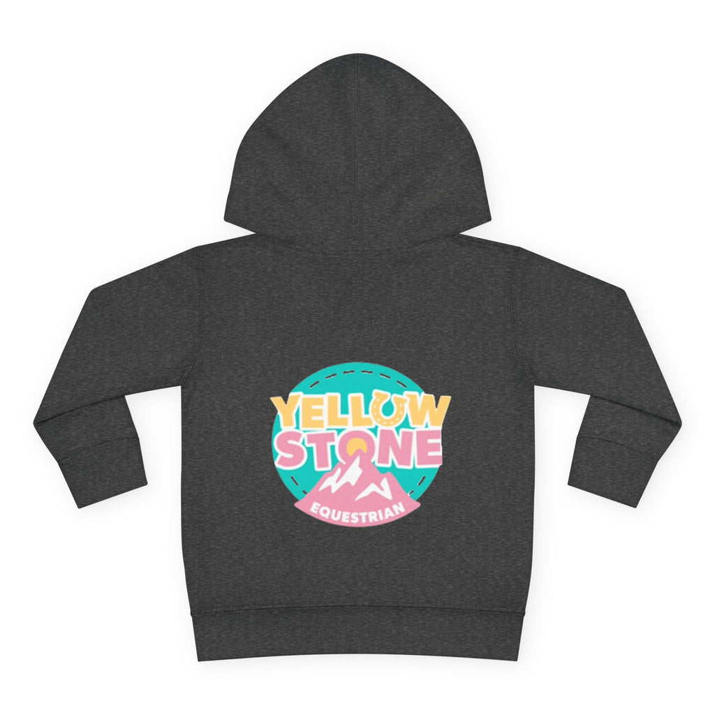 Toddler Hoodie — 'Yellow Stone Equestrian' Logo Pullover (Kids Fleece)