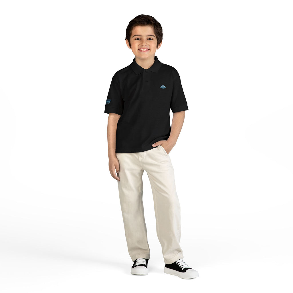 Youth Polo Shirt with Teal "YS" Logo — Kids Riding & Casual Polo