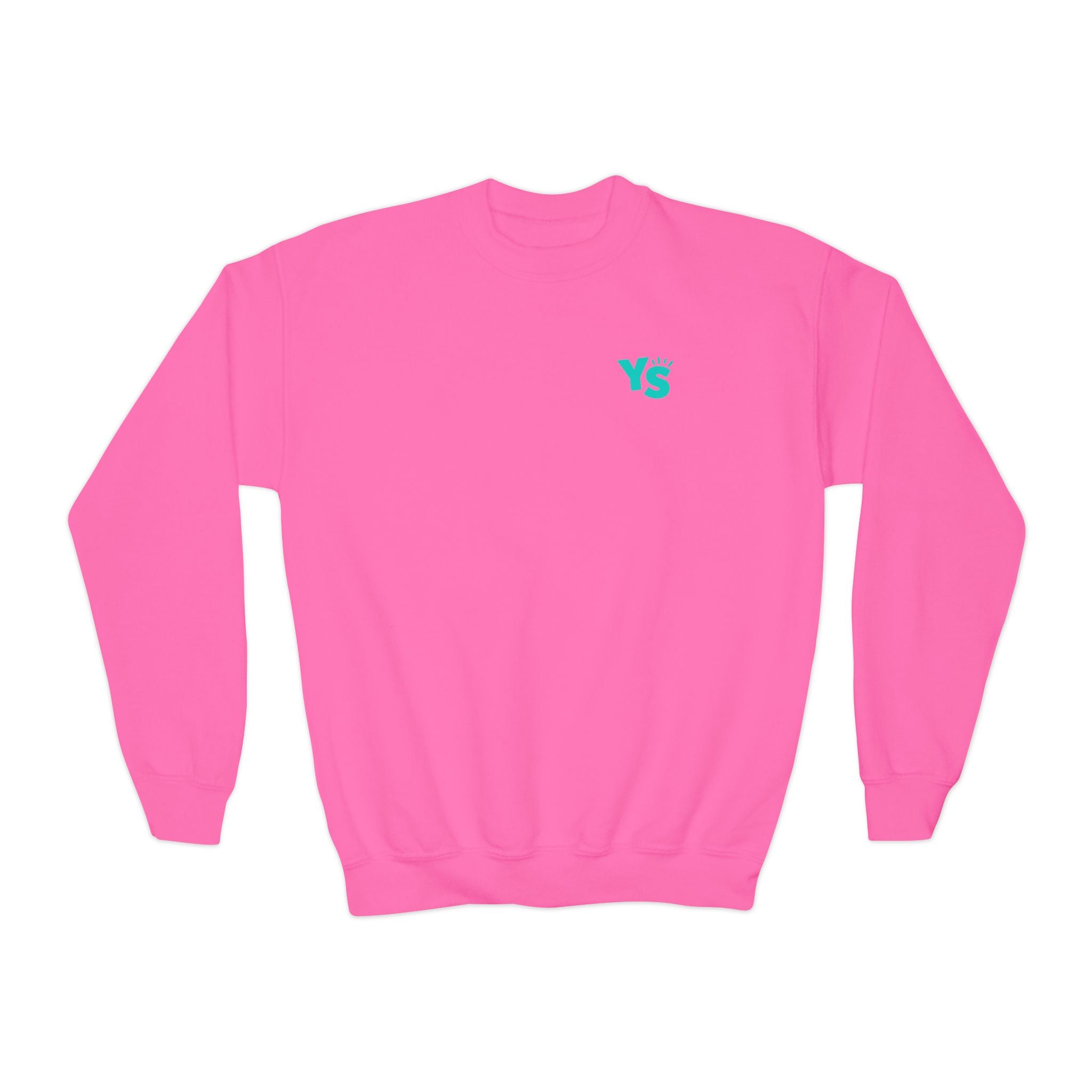 Youth Crewneck Sweatshirt — Yellowstone Equestrian Logo Crewneck (Pastel Retro Mountain Design)