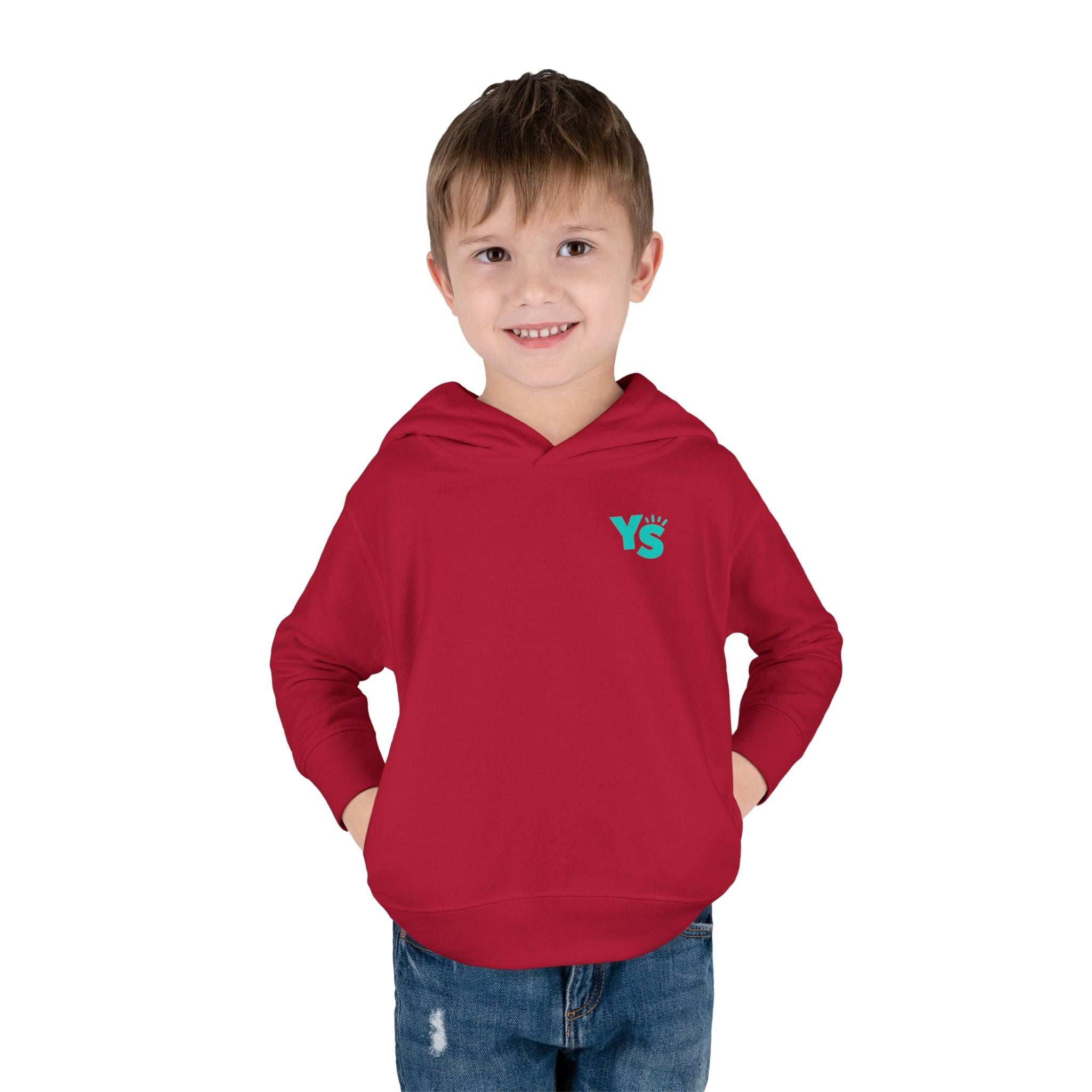 Toddler Hoodie — 'Yellow Stone Equestrian' Logo Pullover (Kids Fleece)