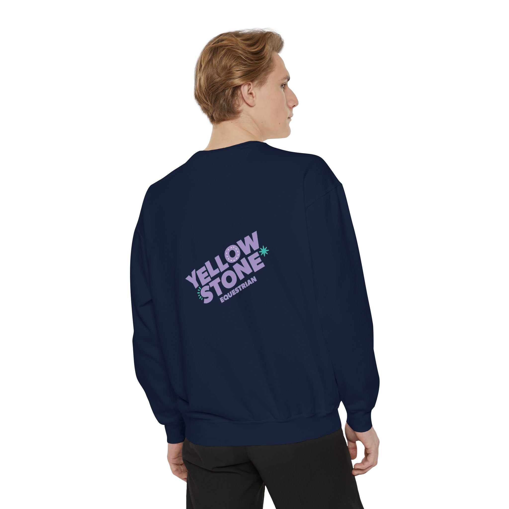 Retro Surf Badge Sweatshirt — 'Good Vibes' Pastel Crewneck