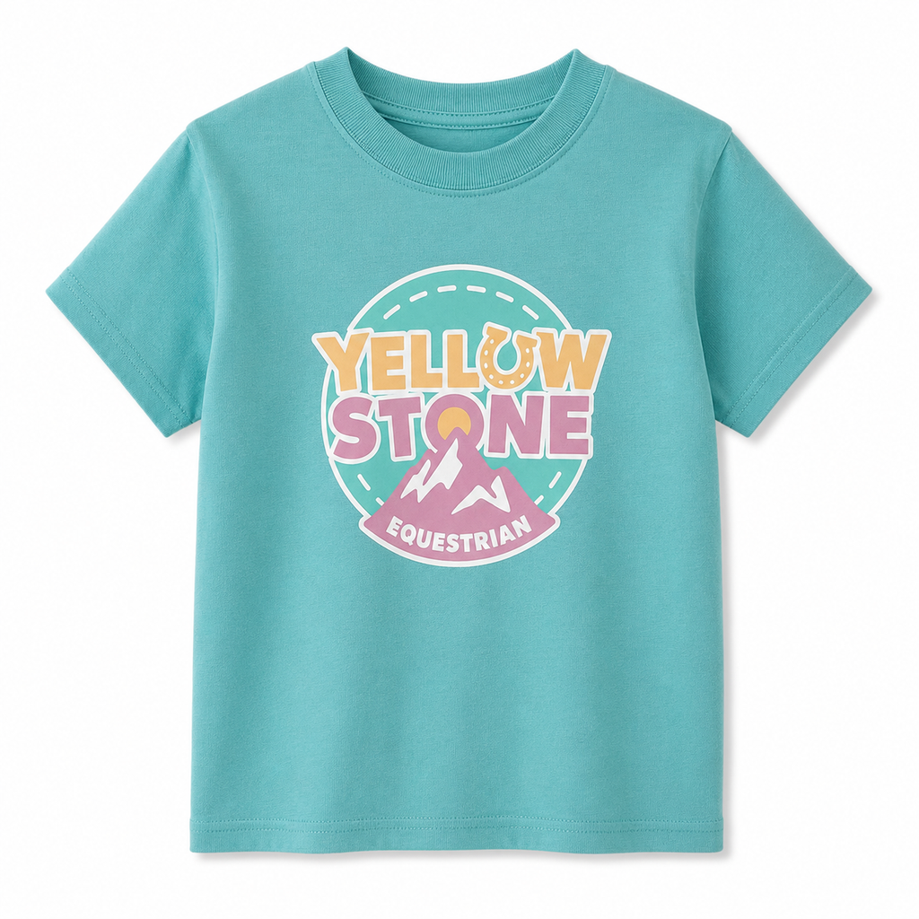 Kids Unisex Short Sleeve T-shirt Teal