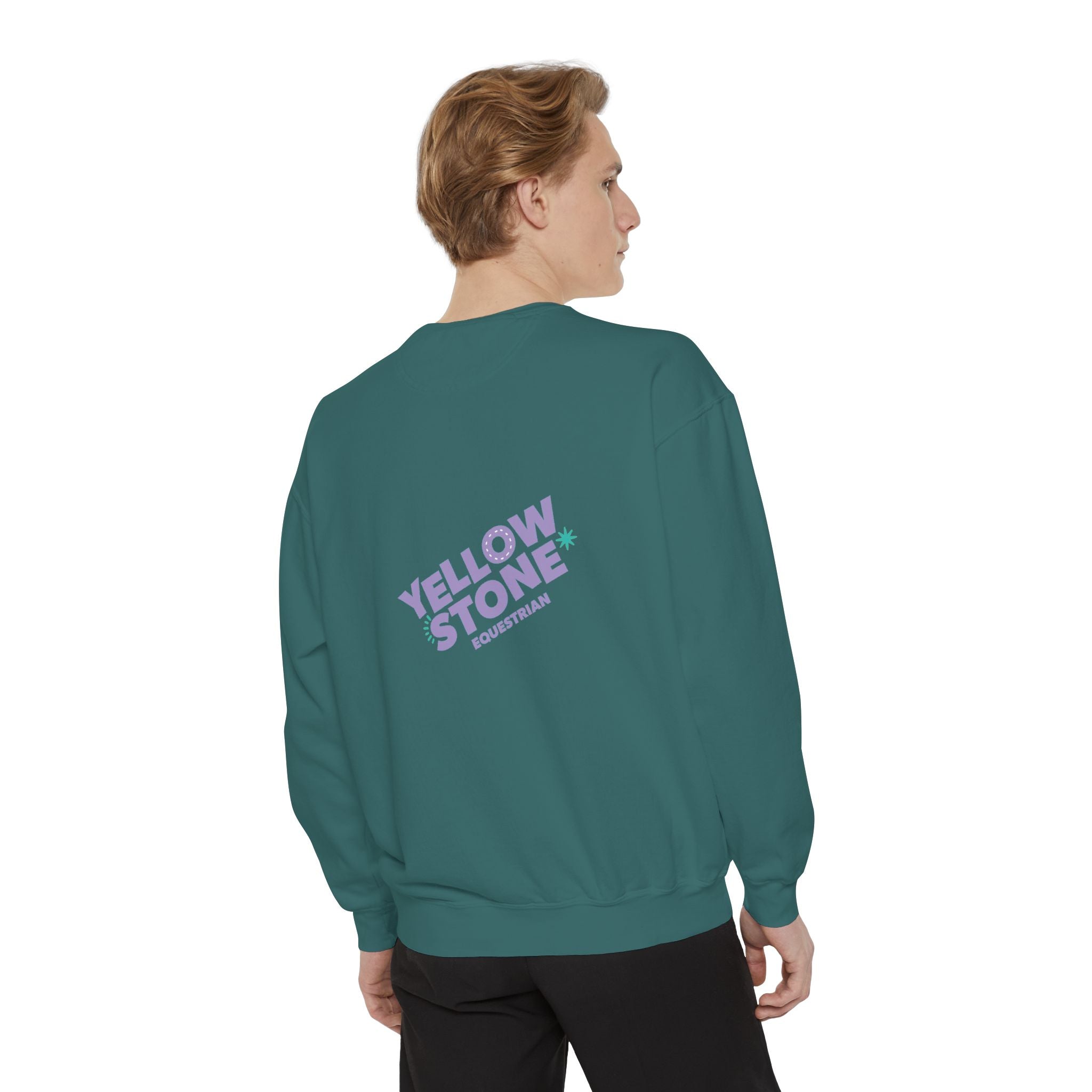 Retro Surf Badge Sweatshirt — 'Good Vibes' Pastel Crewneck