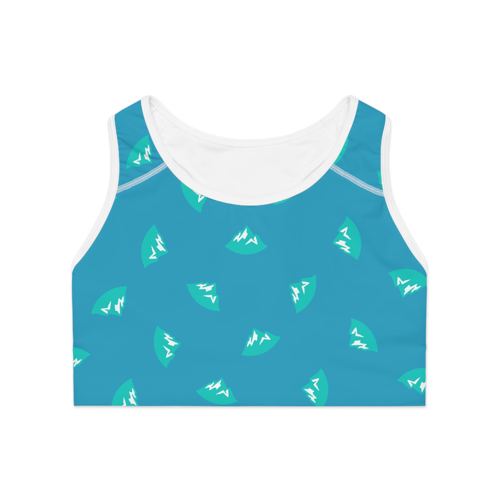 Yellowstone Rider Sports Bra — Retro mountain Logo Athletic Crop Top