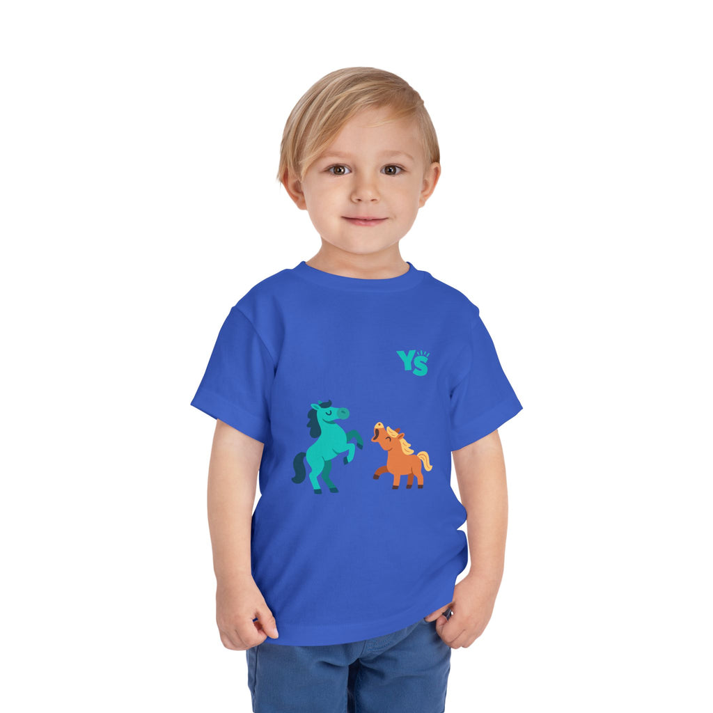 Toddler horse Tee — Playful Pony Pair Graphic