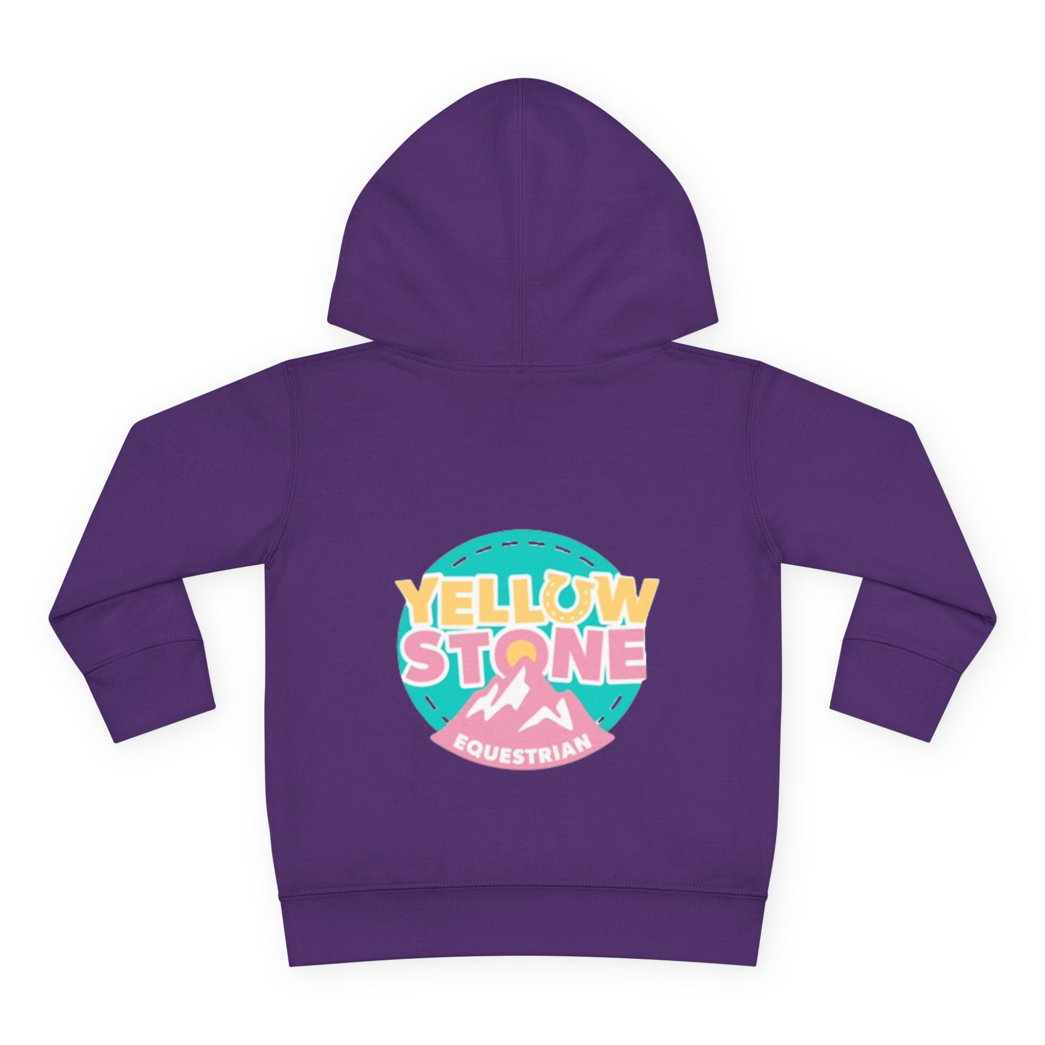 Toddler Hoodie — 'Yellow Stone Equestrian' Logo Pullover (Kids Fleece)
