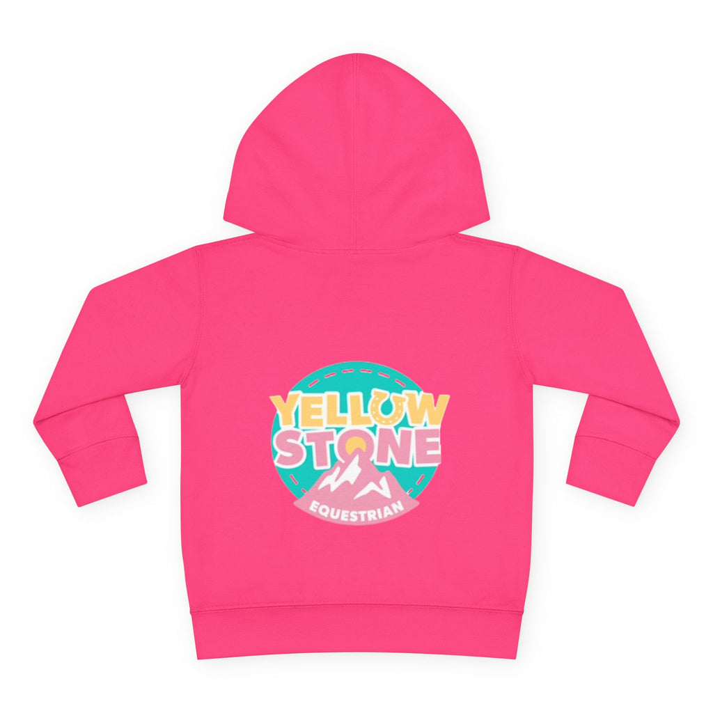 Toddler Hoodie — 'Yellow Stone Equestrian' Logo Pullover (Kids Fleece)