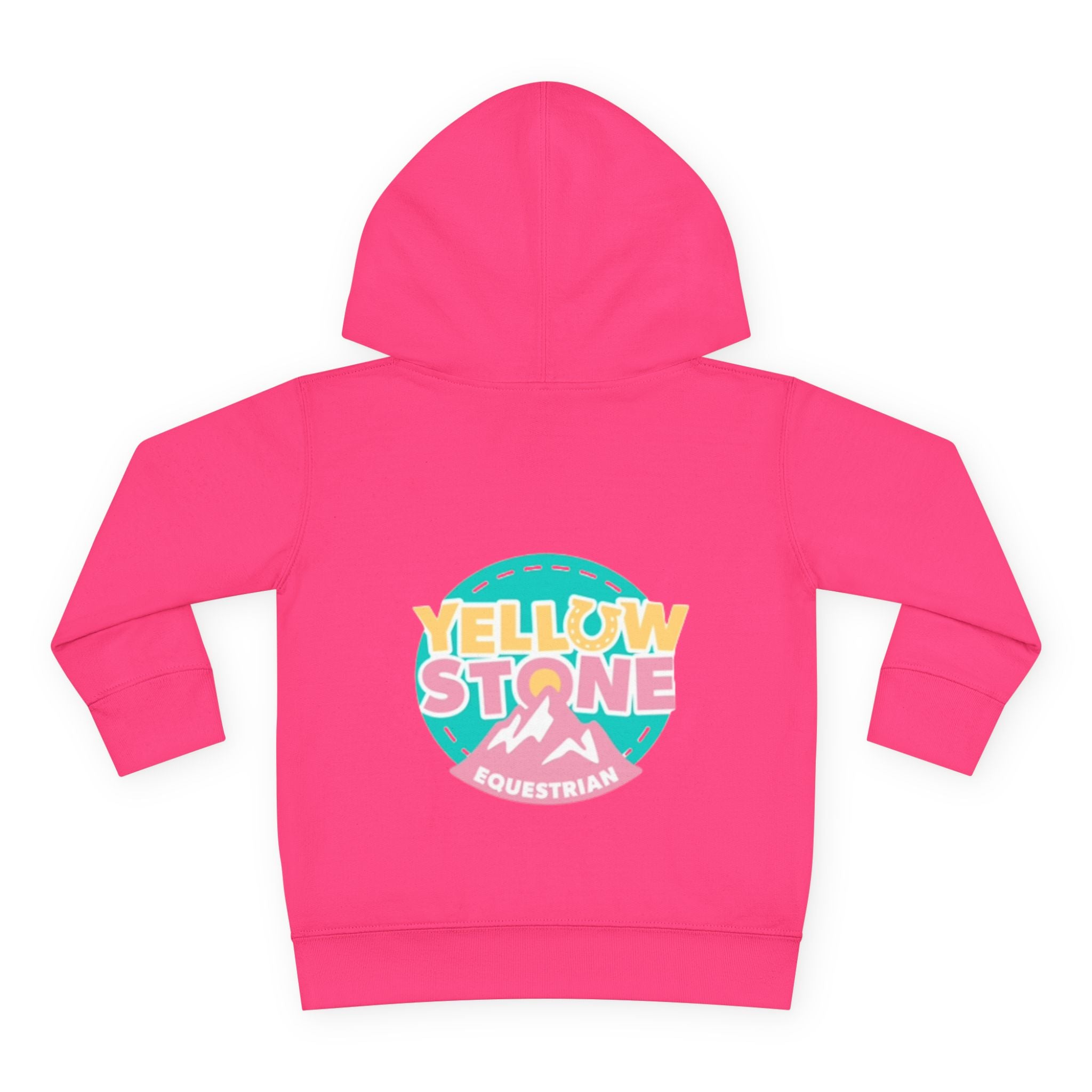 Toddler Hoodie — 'Yellow Stone Equestrian' Logo Pullover (Kids Fleece)