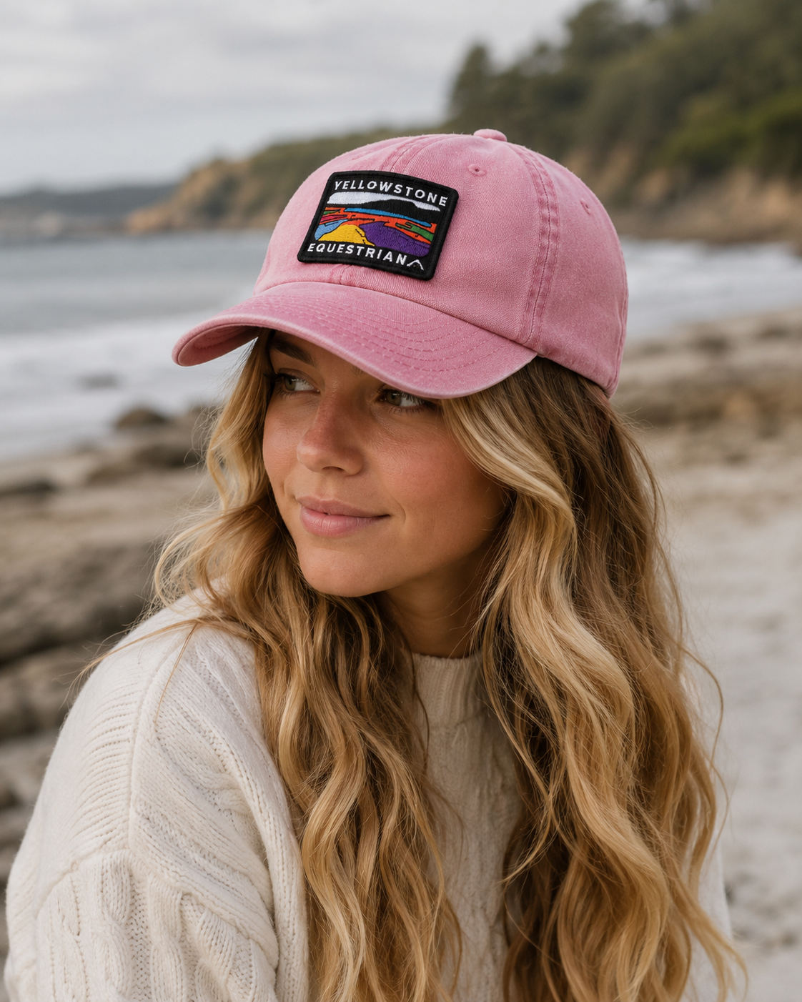 Junior Low Profile Vintage Cap - Light Pink