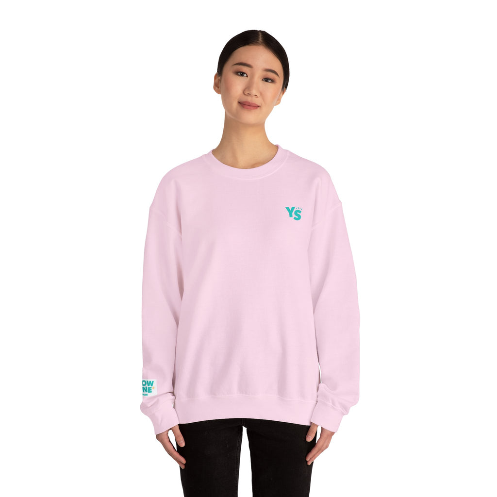 Yellowstone Equestrian Crewneck Sweatshirt – Pastel Logo Mountain Pullover