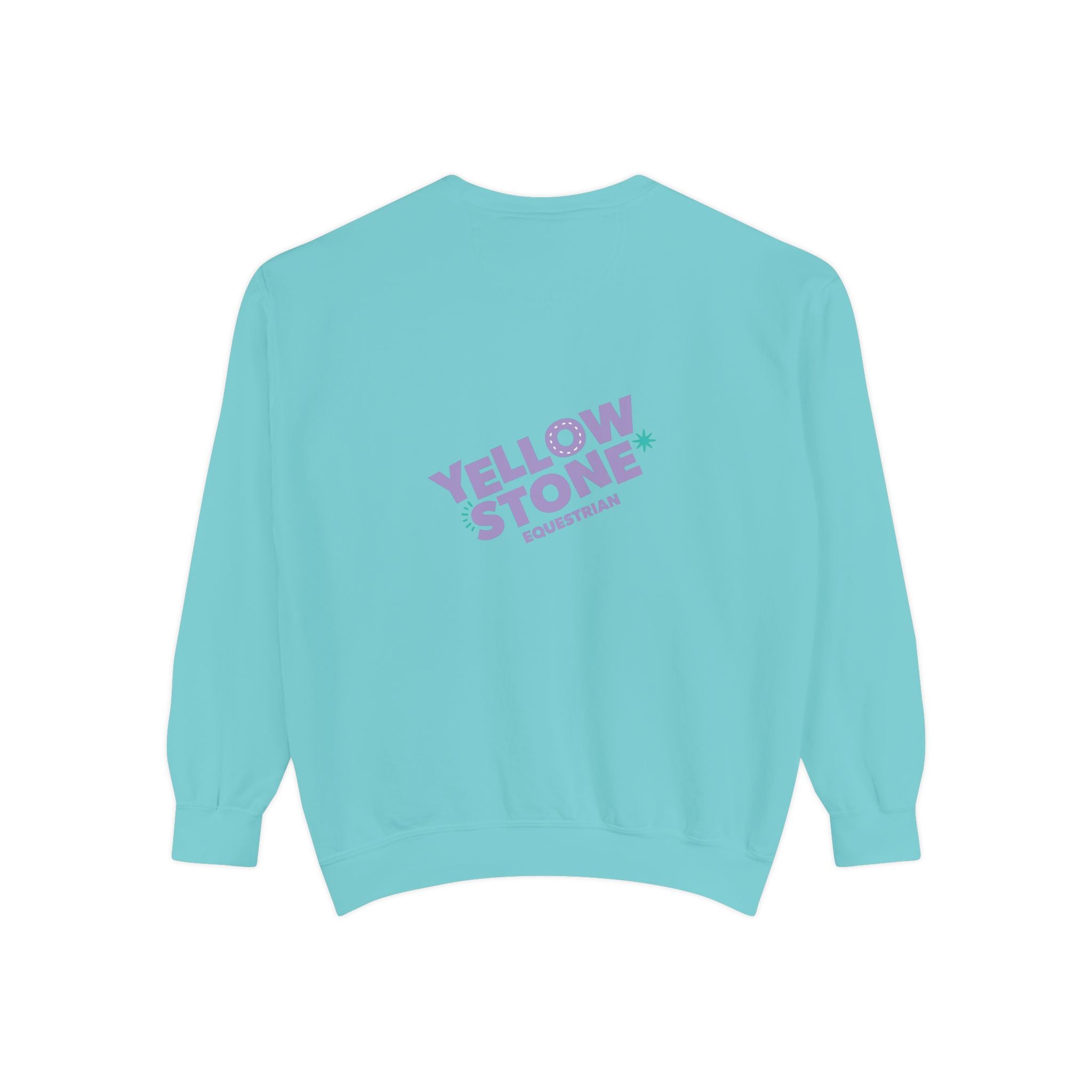 Retro Surf Badge Sweatshirt — 'Good Vibes' Pastel Crewneck