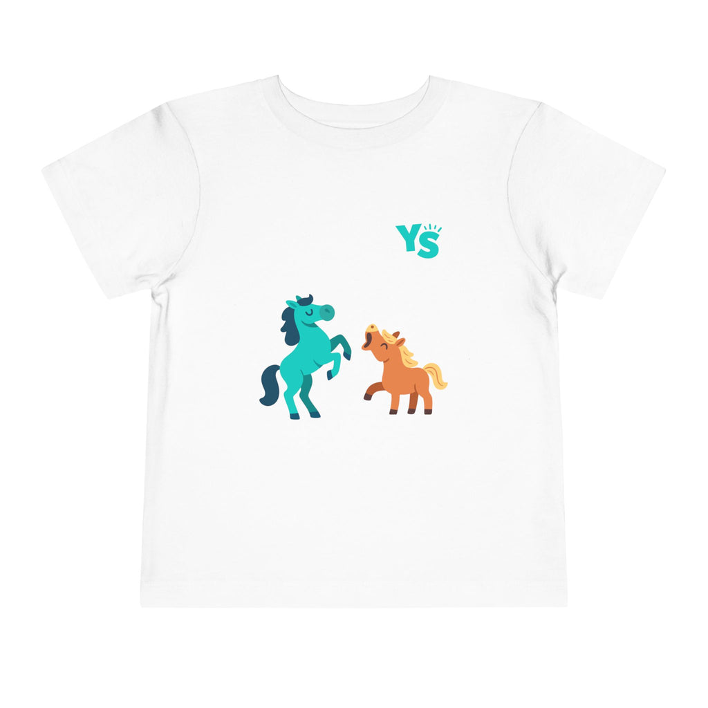 Toddler horse Tee — Playful Pony Pair Graphic
