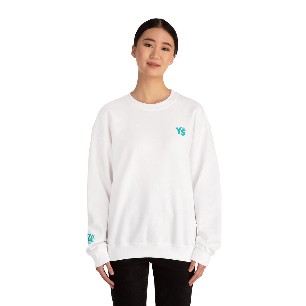 Yellowstone Equestrian Crewneck Sweatshirt – Pastel Logo Mountain Pullover