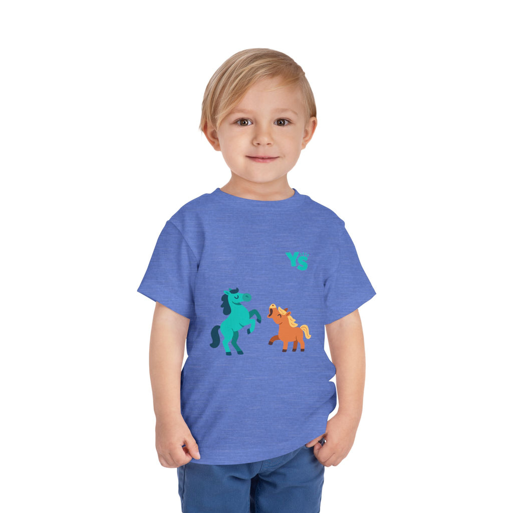 Toddler horse Tee — Playful Pony Pair Graphic