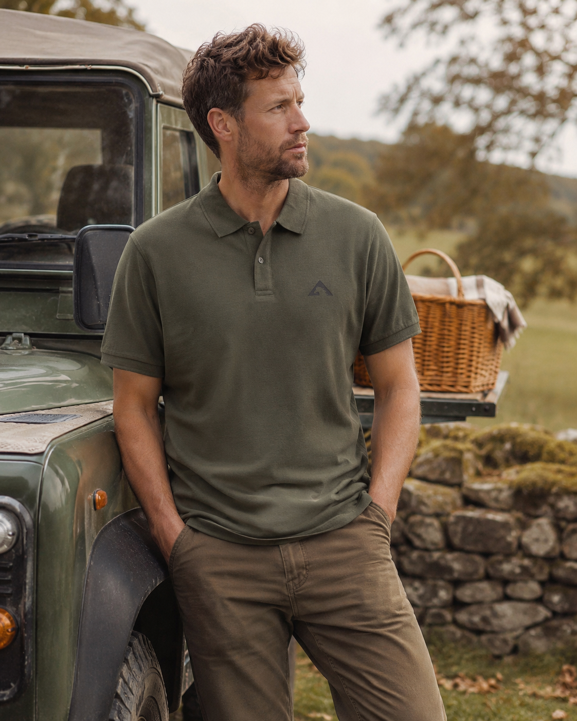 Mens Navy Polo Shirt