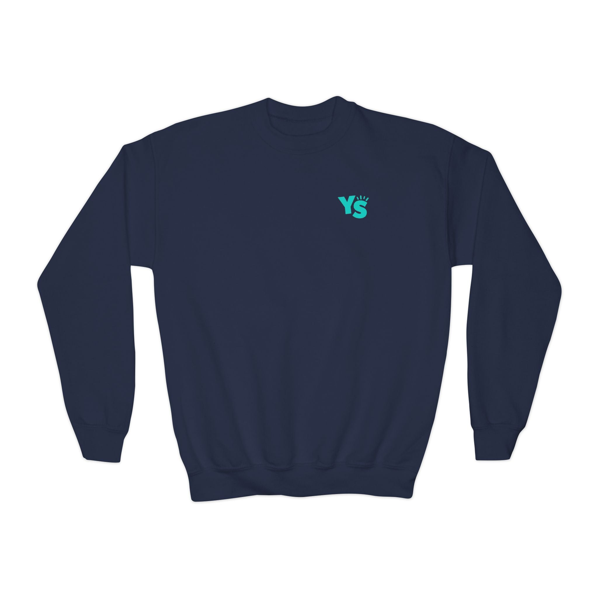 Youth Crewneck Sweatshirt — Yellowstone Equestrian Logo Crewneck (Pastel Retro Mountain Design)