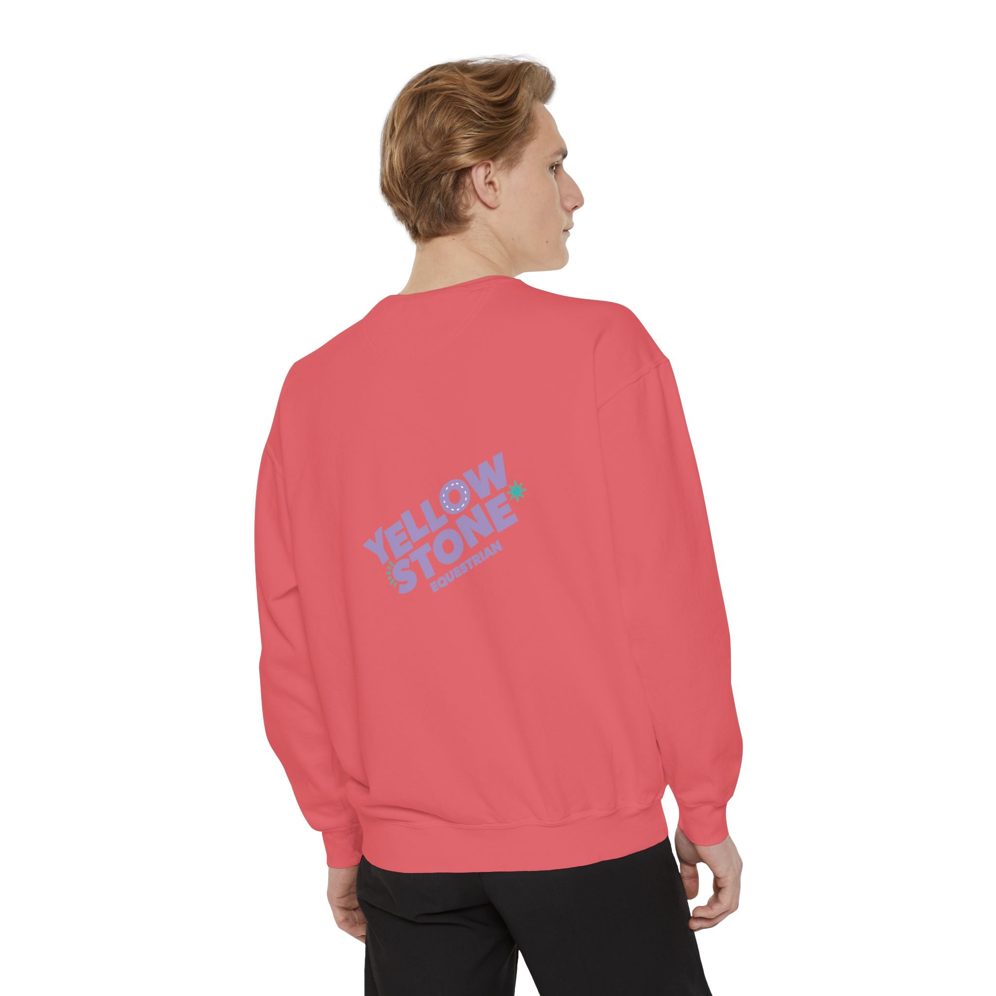 Retro Surf Badge Sweatshirt — 'Good Vibes' Pastel Crewneck