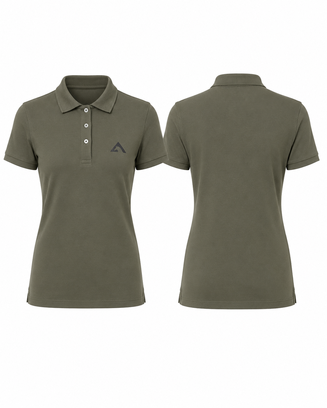 Ladies Khaki Polo Shirt