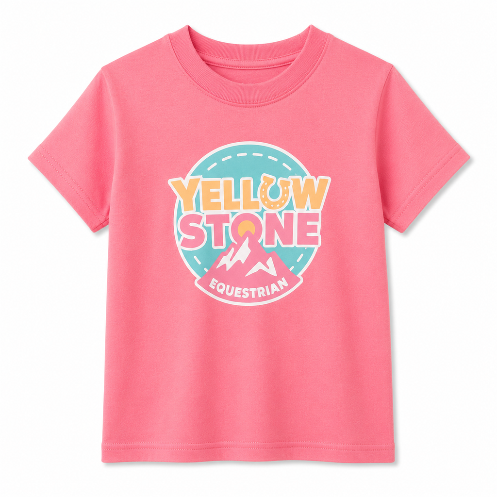 Kids Unisex Short Sleeve T-shirt Pink