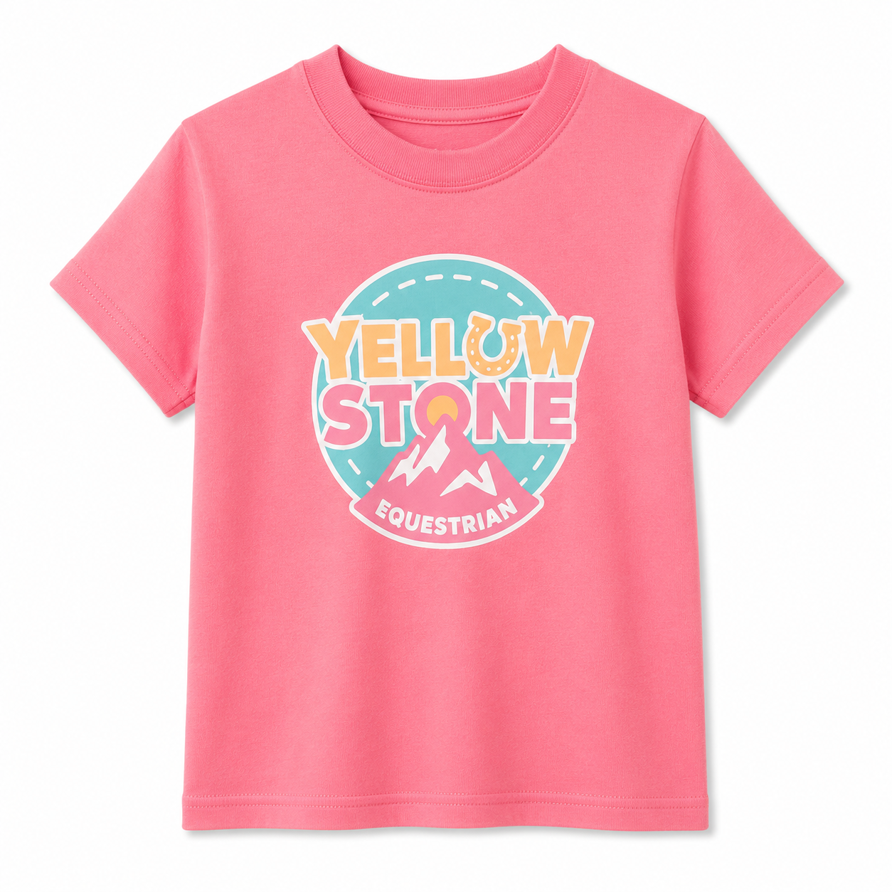 Kids Unisex Short Sleeve T-shirt Pink
