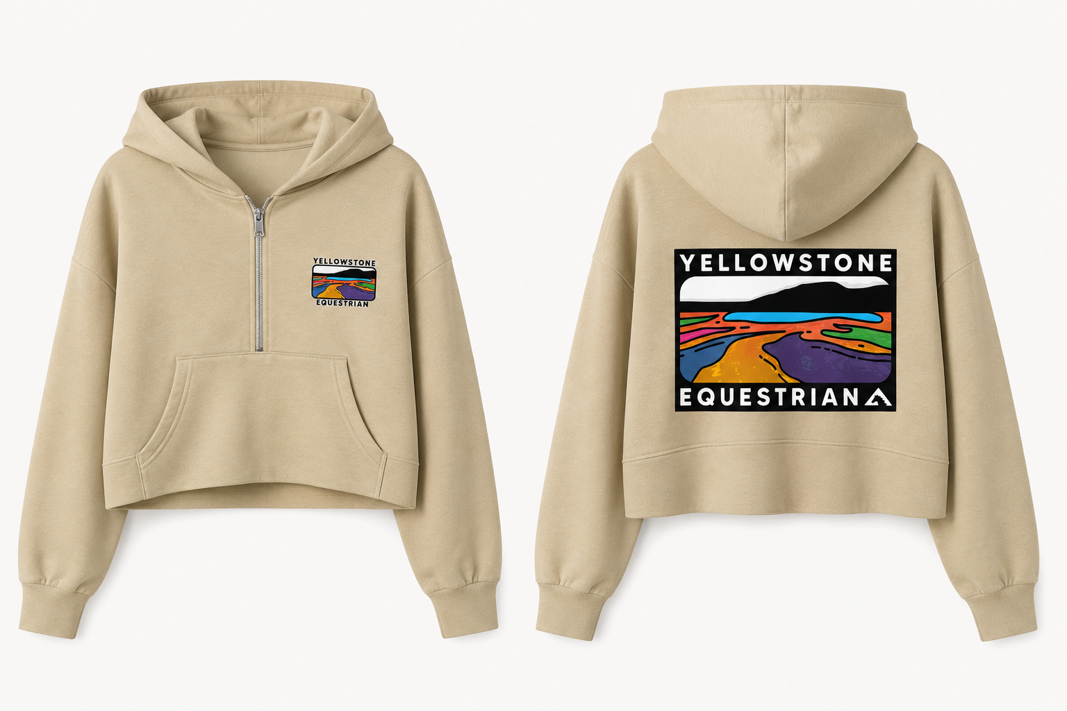 Ladies 1/2 Zip Hoodie