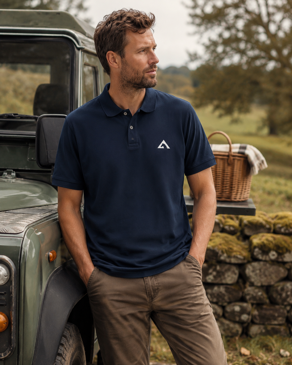 Mens Navy Polo Shirt
