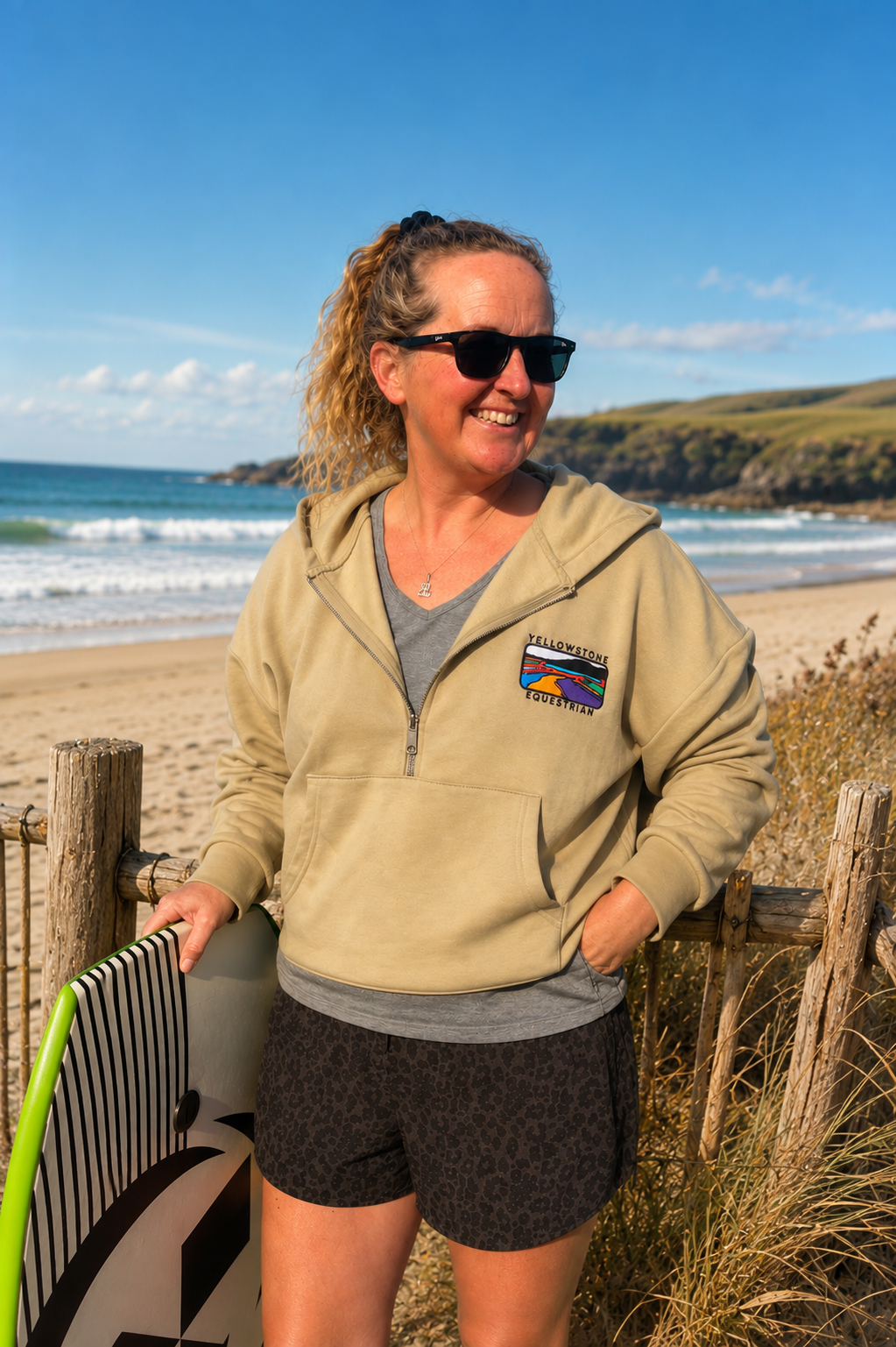Ladies 1/2 Zip Hoodie