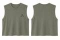 Cropped Tank Top Washed Mineral Grey